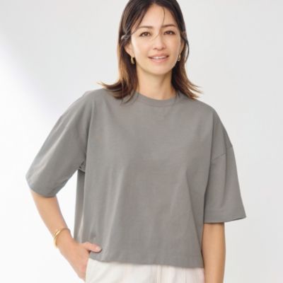 村山さんとSLOANEが試作を重ねた珠玉の一枚　【村山佳世子さん別注】ショート丈Tシャツ