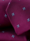 Charles Tyrwhitt Fleur-de-Lys Silk Tie, Blackberry