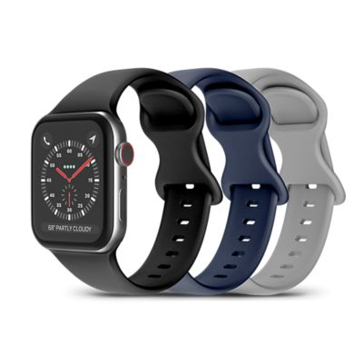 PureGear-PureGear Silicone Watch Bands 3-Pack for Apple Watch, 42/44/45mm-slide-0