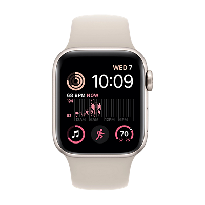 A frontal view of Apple Watch 2nd Gen 40mm.