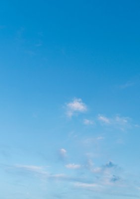 A blue sky with clouds