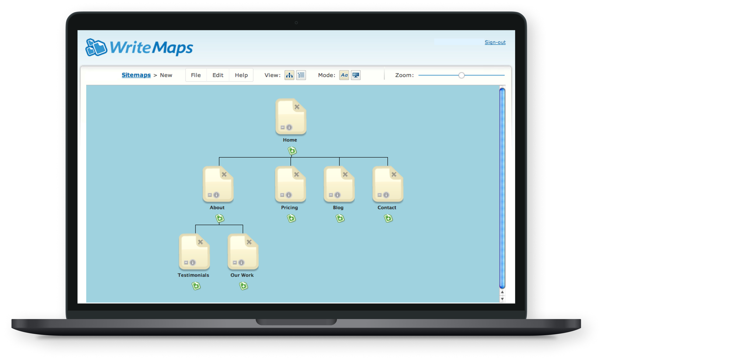 writemaps on a laptop