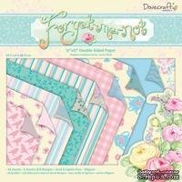 Набор бумаги от Dovecraft  - Forget Me Not Backing, 30×30 см, 24 листа