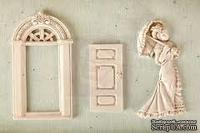 Набор гипсовых украшений от Prima - Shabby Chic Resin Treasures Parlor, 3 шт. - ScrapUA.com