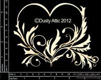 Чипборд от Dusty Attic - Heart Flourish