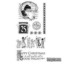 ЦЕНА СНИЖЕНА! Набор резиновых штампов Graphic 45 - Twas the Night Before Christmas 2, 10х21 см