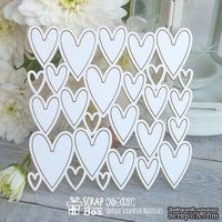 Чипборд ScrapBox - фон сердечки Hb-020