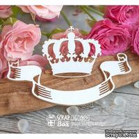 Чипборд ScrapBox - корона с лентой Ho-069