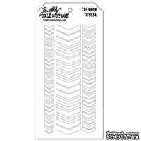 Маска Ranger - Tim Holtz - Layering Stencil - Chevron, 13х20 см