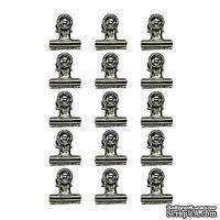 Набор клипс от Advantus - Hinge Clips by Tim Holtz Hinge Clips, 15 штук