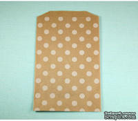 Конвертик White Polka Dot Middy Bitty Bags, размер 12,07х19,05 см, 1 шт.