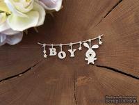 Чипборд "Подвеска детская  "Boy" от WOODchic, 9х4 см.