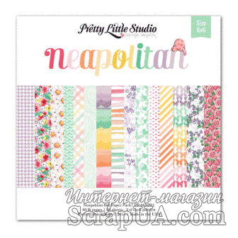 Набор бумаги для скрапбукинга от Pretty Little Studio односторонняя - Neapolitan Paper Pack - ScrapUA.com