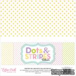 Набор листов веллума в горошек и полоску от Echo Park Vellum Pack - Easter Dots &amp; Stripes, 30х30 см, 30х30 см - ScrapUA.com