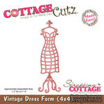 Лезвие CottageCutz Vintage Dress Form, 10х10 см - ScrapUA.com