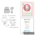 Нож для вырубки + штампы от Spellbinders - Toast with Jam &#039;n Bread Stamp and Die Set - ScrapUA.com