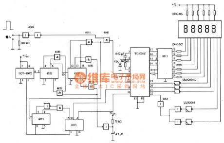 Practical Circuit of  Frequency Counter