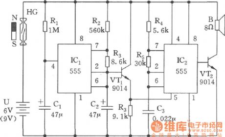 The tone changeable multivibrator circuit