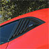 Quarter window louvers