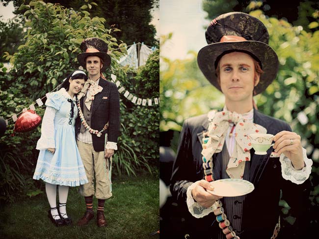 Shimelle + The Boy as Alice and the Mad Hatter