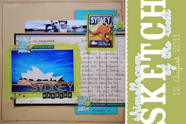 scrapbooking sketch and page ideas