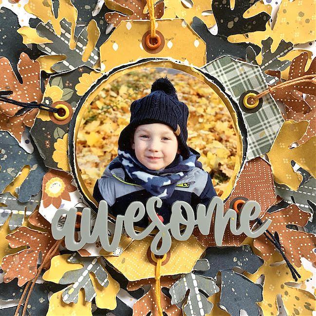 Autumnal Scrapbooking with Rebecca Moore @ shimelle.com