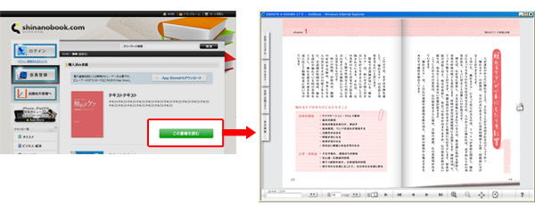 PC用電子書籍の画面