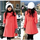 Free Shipping 2012 Autumn new Women's lapel woolen coat Korean  thicker woolen jackets