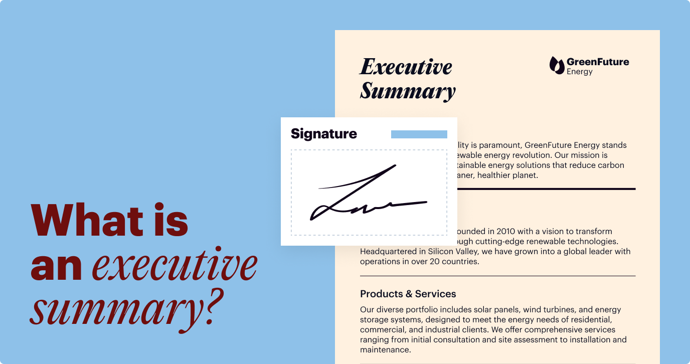 Learn what is an executive summary template and how to create it the right way