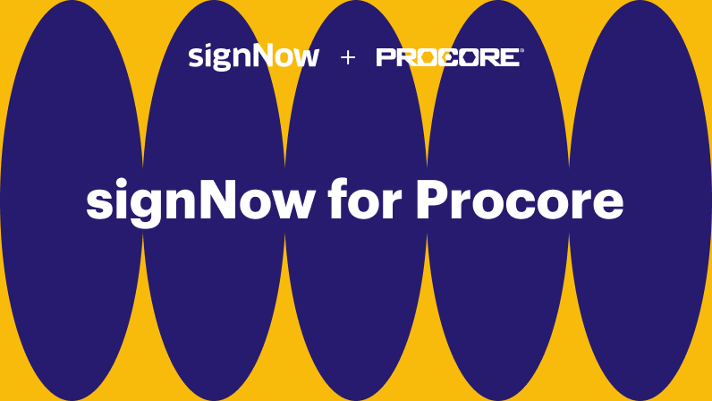 airSlate SignNow for Procore