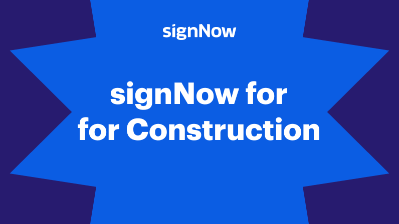 airSlate SignNow for Construction