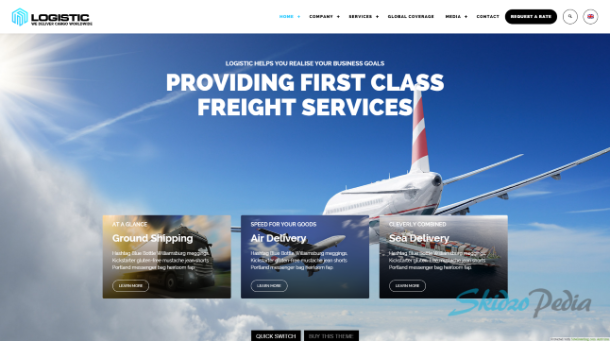 logistic wordpress theme