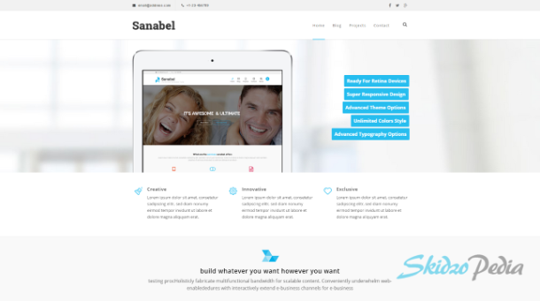 sanabel wordpress theme