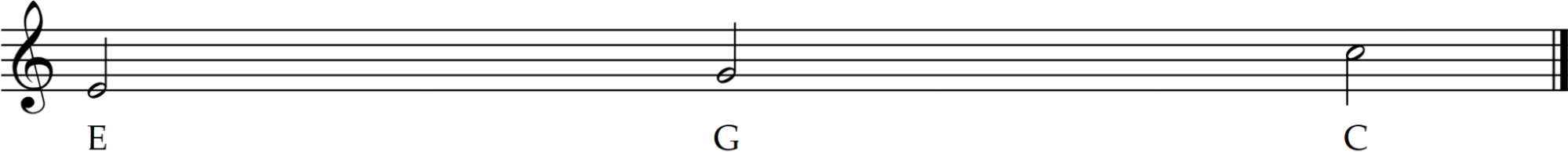 C major piano chord