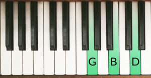 G major piano chord