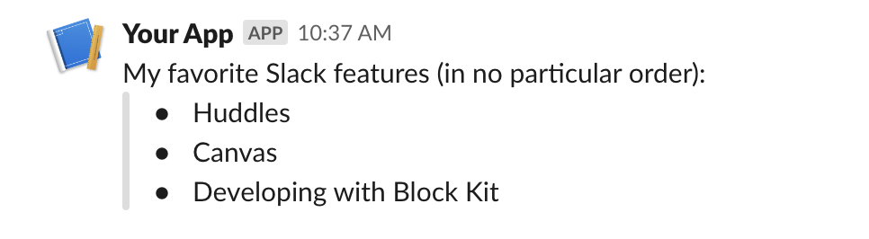 An example of a rich_text_list block
