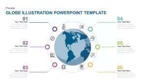 Globe Earth illustration PowerPoint template and Keynote