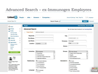 Advanced Search – ex-Immunogen Employees 