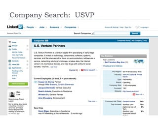 Company Search:  USVP 