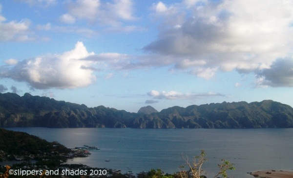 The spectacular view of Calamianes Group of Island as seen from the top 