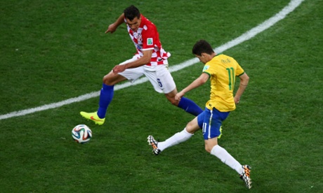 gol oscar brazil 3-1 croatia