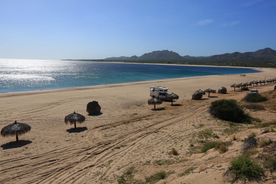 The beautiful fishing beach of Los Frailes.