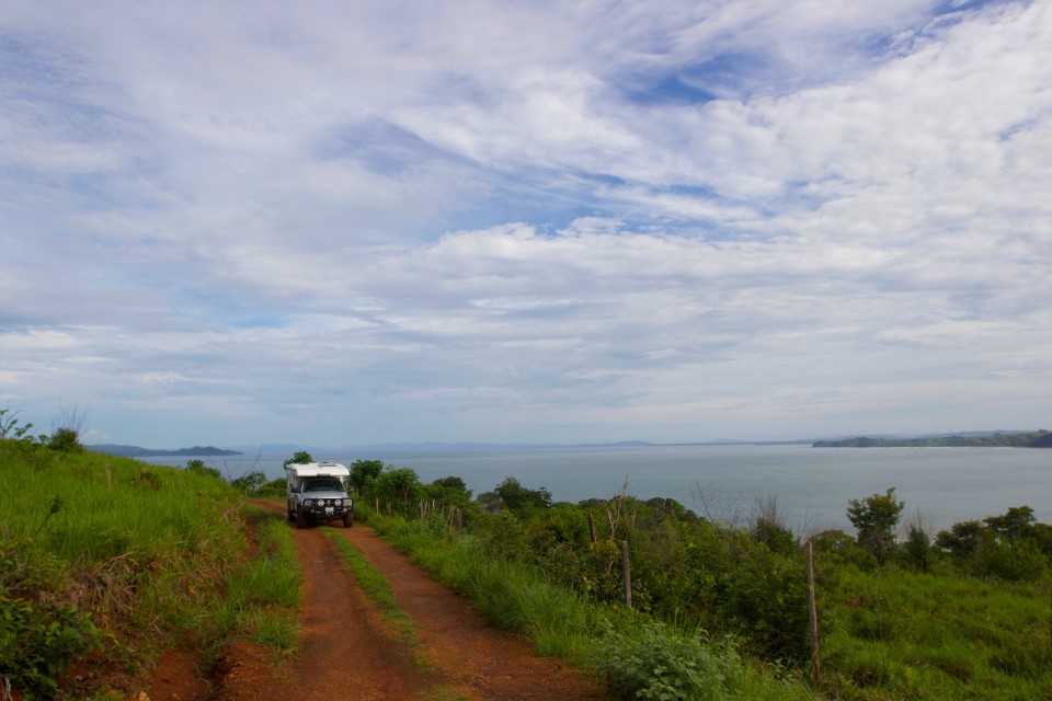 This is the road from the main highway out to John's house -- beautiful.