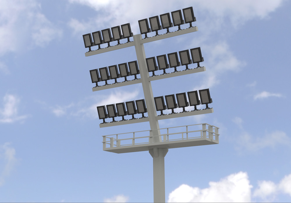 240W 300W LED Stadium Light Fixtures Applications