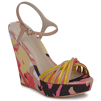 Chaussures Femme Sandales et Nu-pieds Bourne KARMEL Beige / Multicolore