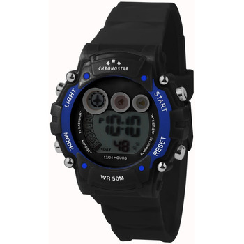 Montres & Bijoux Homme Montre Chronostar Montre en plastique Noir