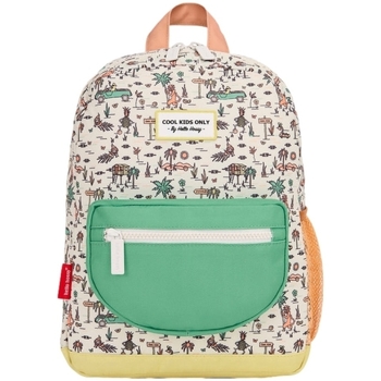 Sacs Enfant Sacs à dos Hello Hossy Jungly Kids Backpack - Beige/Vert Opaline Blanc