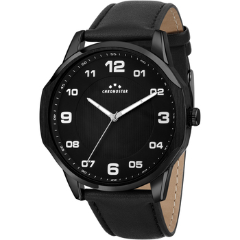 Montres & Bijoux Homme Bijoux Chronostar Montre en acier Noir