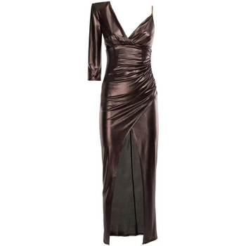 Vêtements Femme Robes No Secrets robe longue élégant bronze Marron