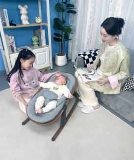 CR118 wood frame baby bouncer,baby rocker  - 副本 - 副本